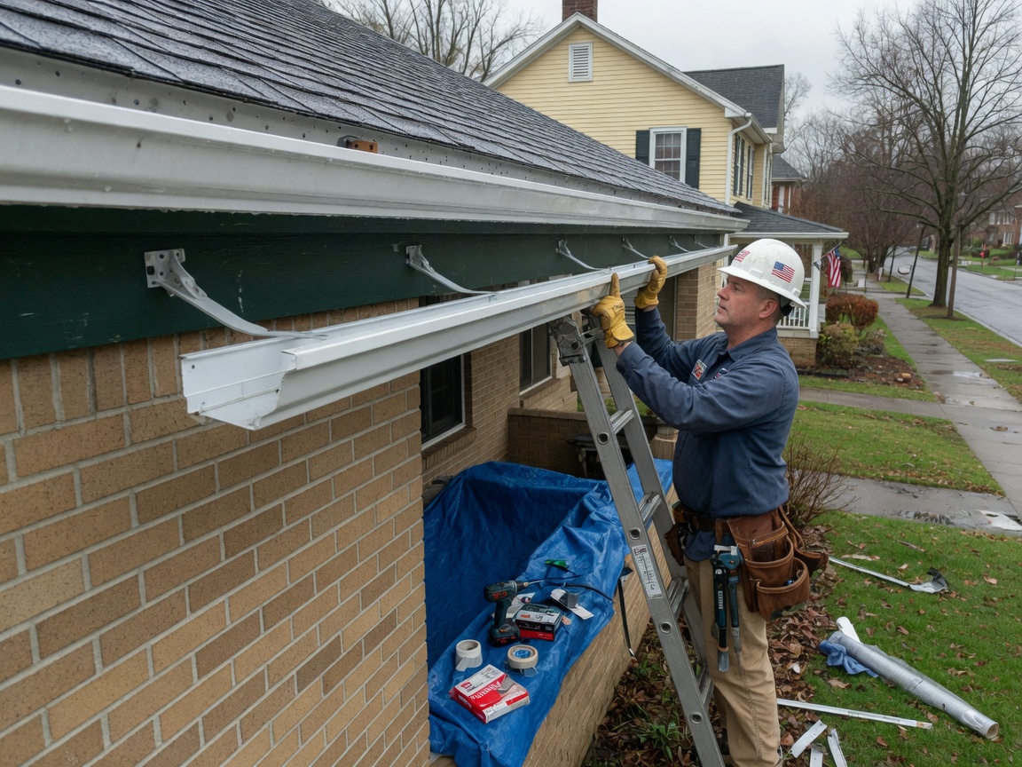 Rain Gutter Installation in Frankfort