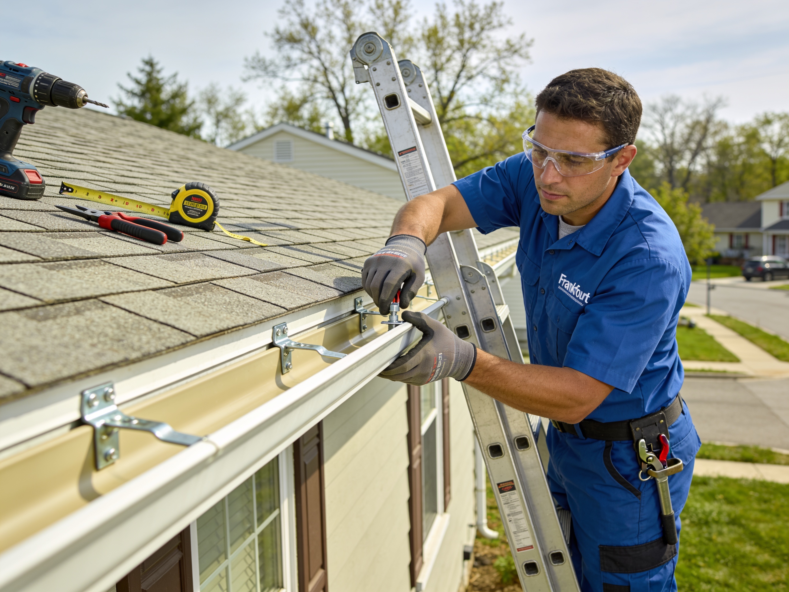 Seamless Gutter Installation in Frankfort